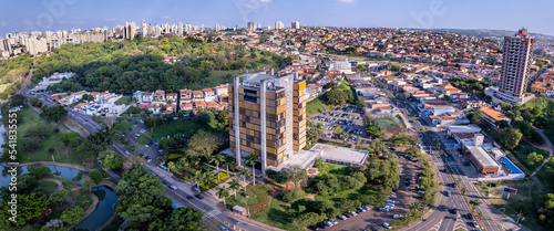 Piracicaba, SP. Vista área do prédio da Prefeitura, outubro 2022 photo