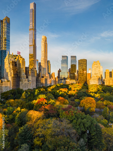 Foto Autumn in Central Park, New York.