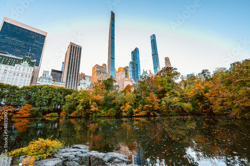 Autumn in Central Park  New York.