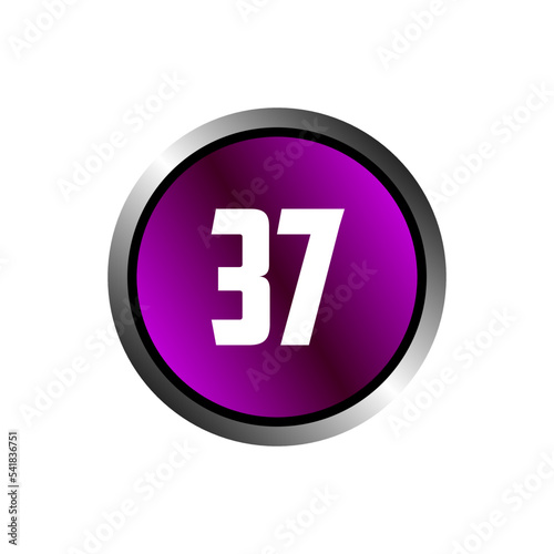 Numeric icon vector design templates