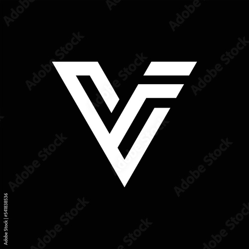 VF letter logo design template