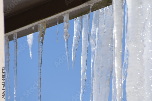 icicles on a roof