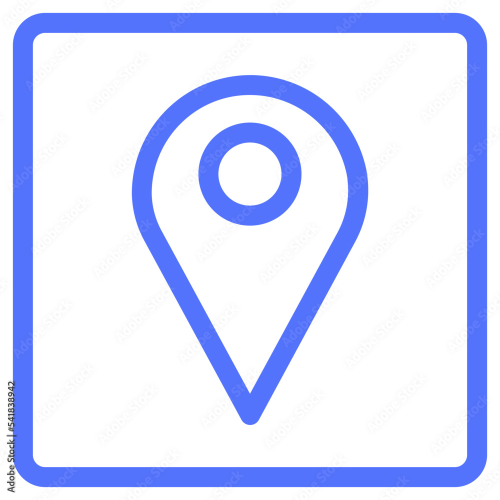 location location marker line icon
