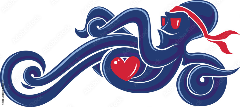The Biker Octopus Riding The Chopper Created By Its Tentacles The Biker Octopus Riding The Chopper Created By Its Tentacles