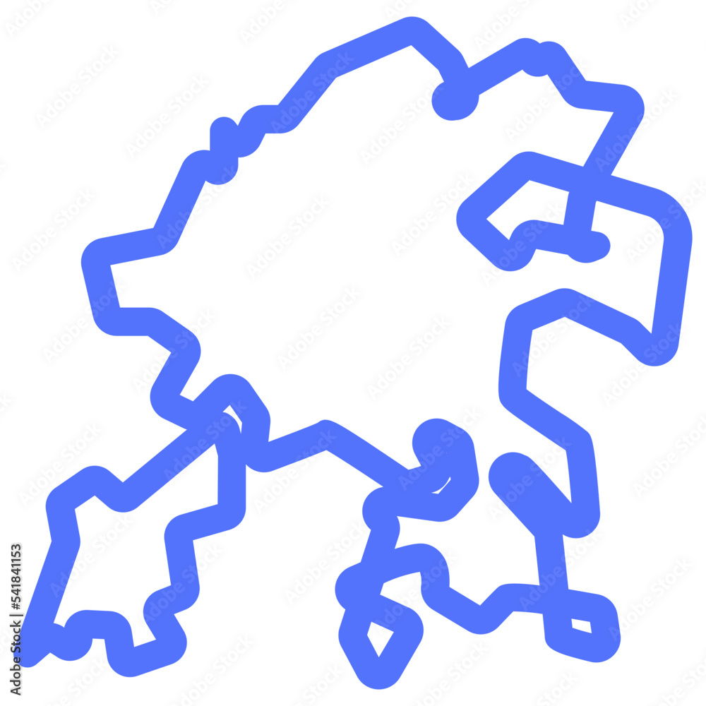 country hong kong map line icon country hong kong map line icon