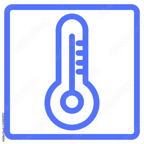 meter thermometer line icon
