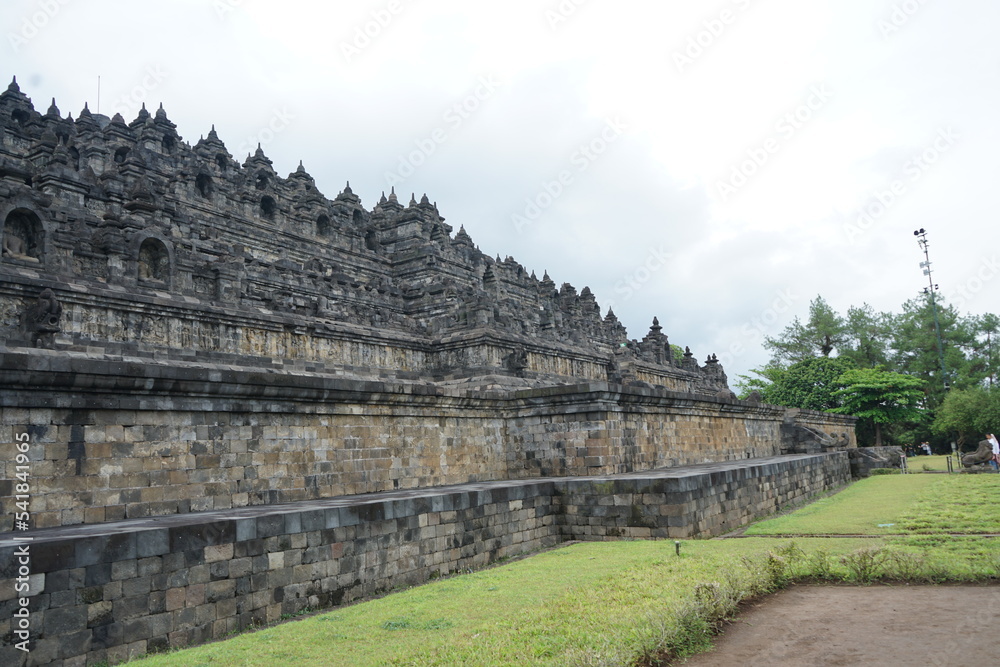 Borobudur temple with beautiful architecture