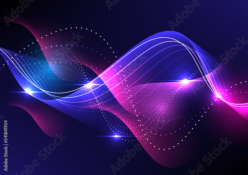 Abstract technology big data digital background vector design.