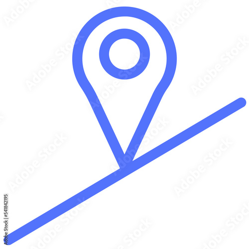 location marker position real time road