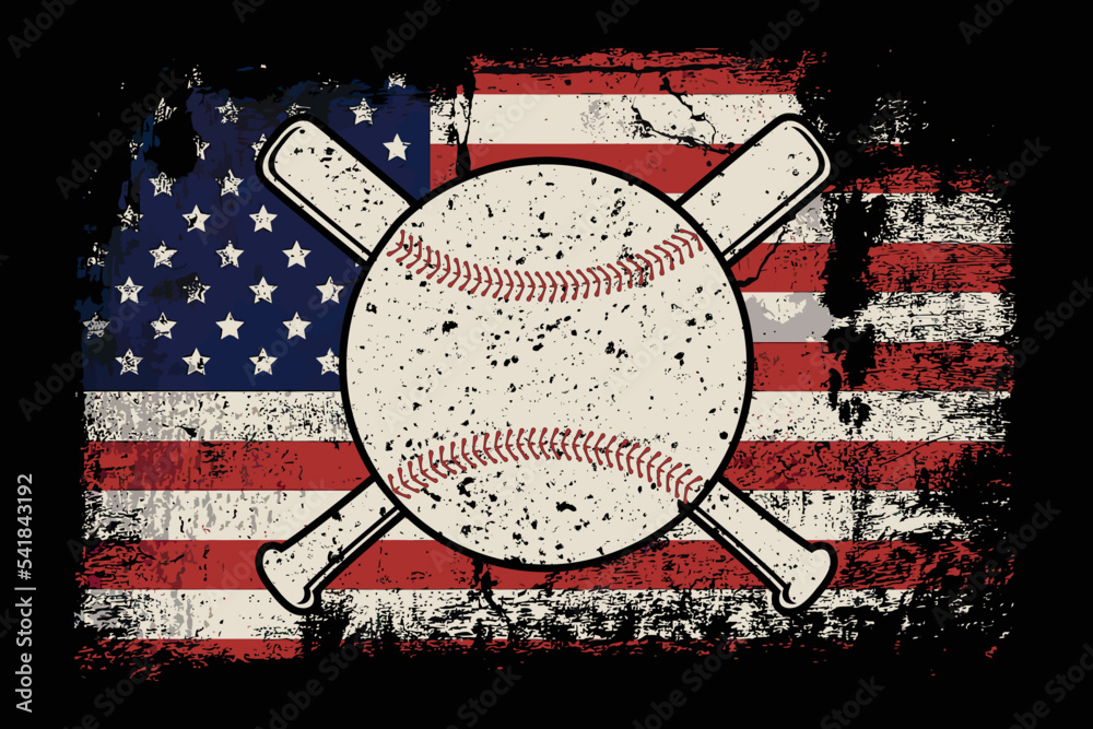 American baseball t shirt design, Svg T shirt Designs, USA Flag