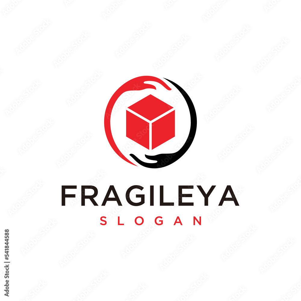 Vector graphic of delivery box logo design template Vector graphic of delivery box logo design template