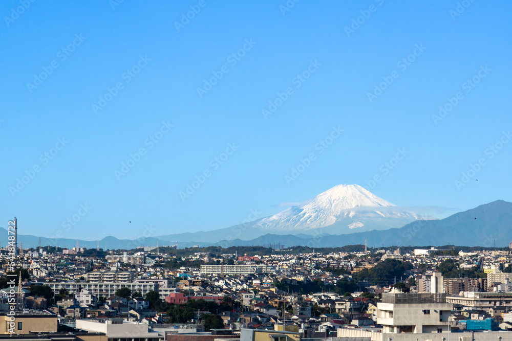 横浜から見る富士山