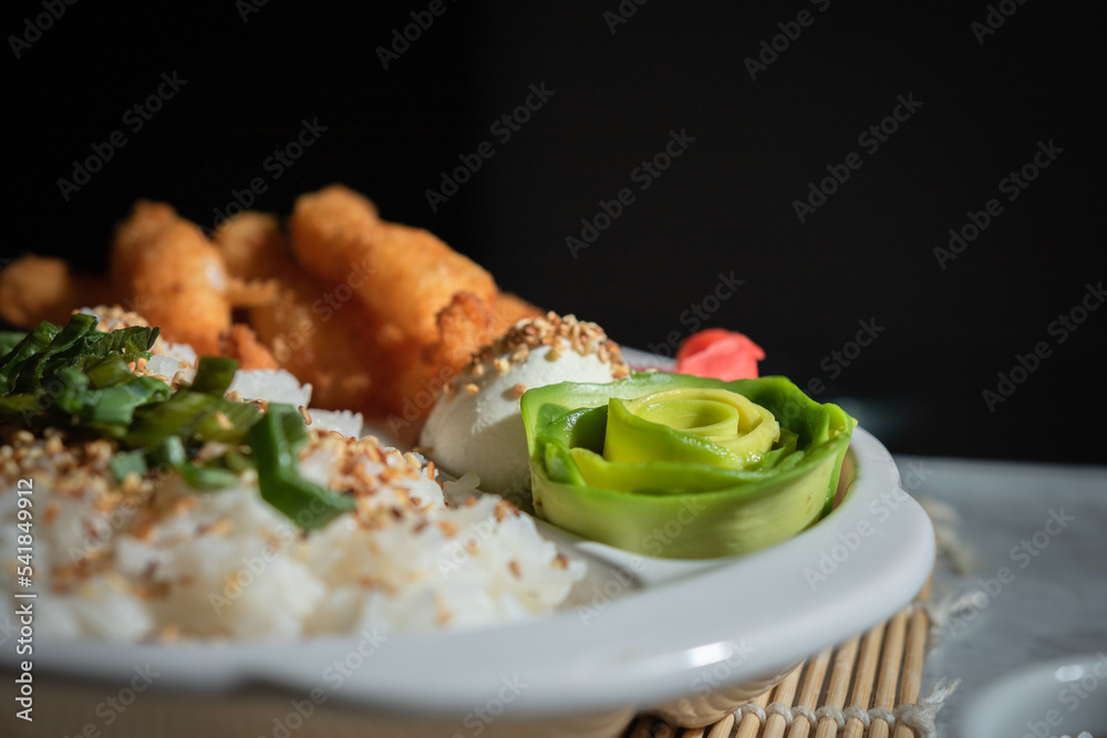 sushi avocado Stock Photo | Adobe Stock