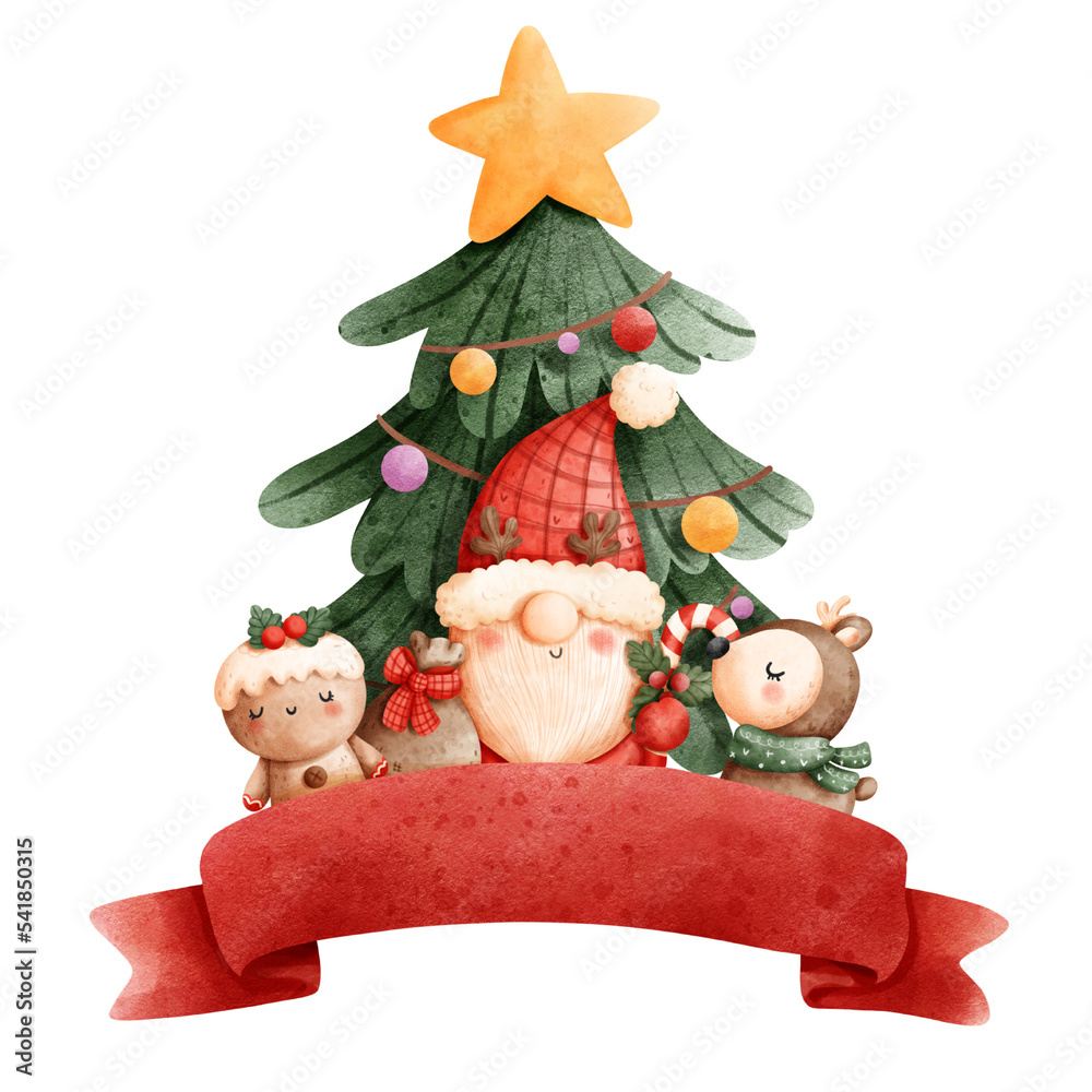 christmas gnome Stock Illustration | Adobe Stock