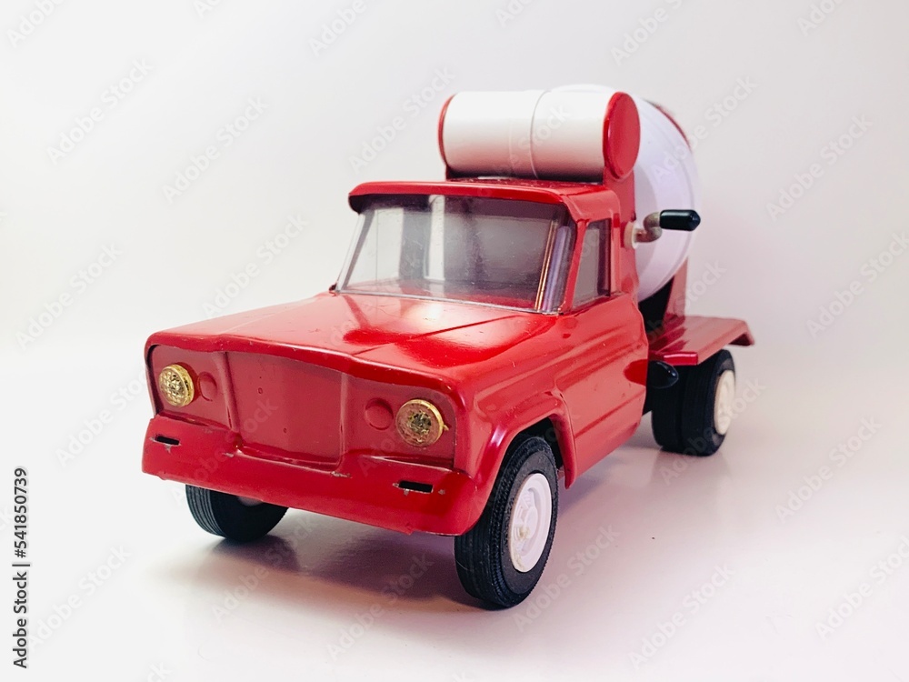 red toy truck Stock-Foto | Adobe Stock