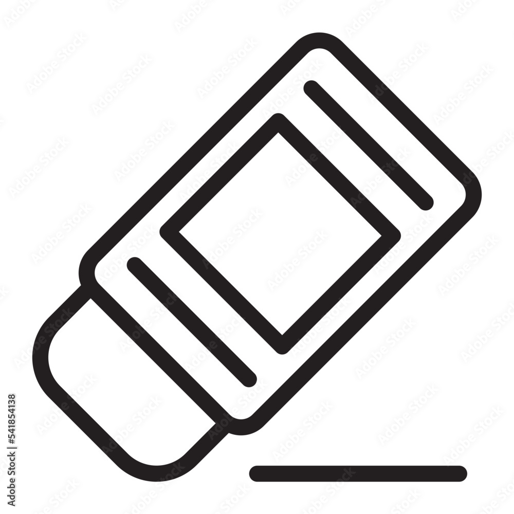 eraser line icon