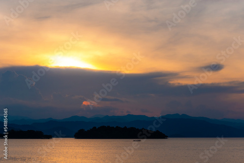 Kaeng Krachan Dam in the evening