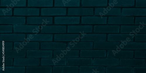 Blue brick wall texture background style vintage brown brick wall