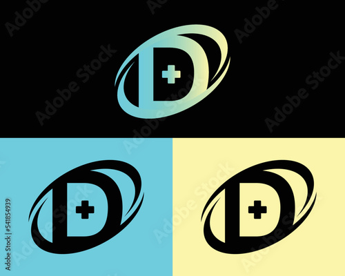 Creative letter D logo design template