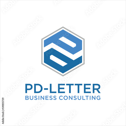 PD Letter Logo Design Template
