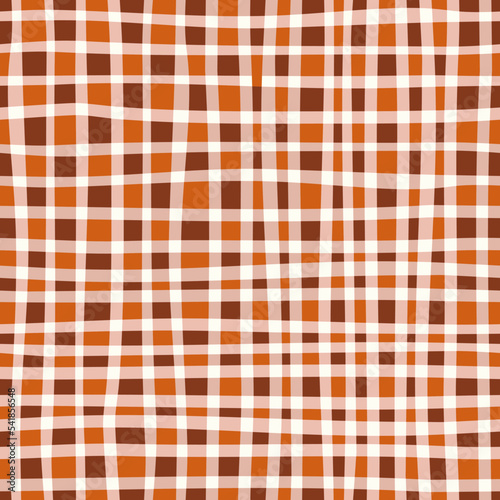 Checkered surface pattern. Intersecting lines. Squares of irregular shapes. For digital realm,  printed projects, modern wallpaper, home decor and textile projects.