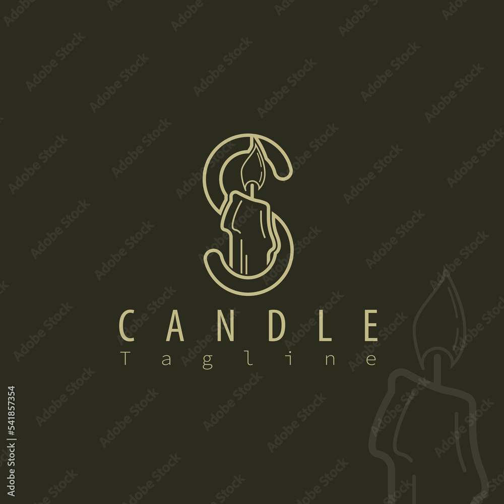 Candle S logo design template
Candle S logo design template