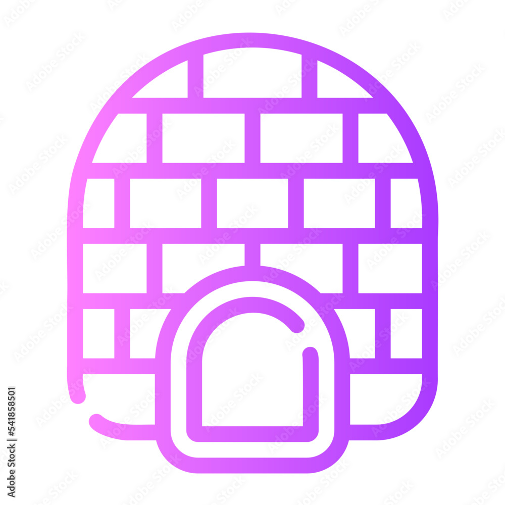 igloo gradient icon igloo gradient icon