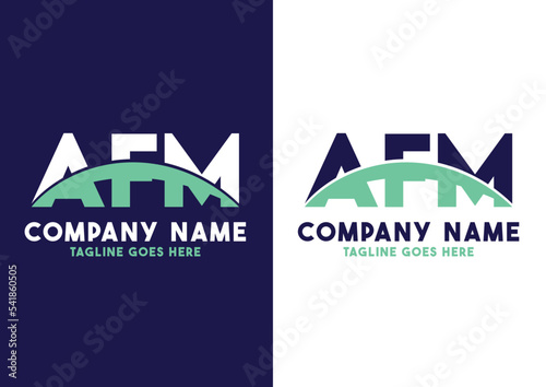 Letter AFM logo design vector template, AFM logo photo