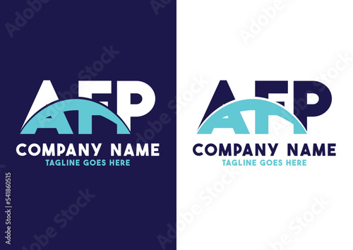 Letter AFP logo design vector template, AFP logo photo