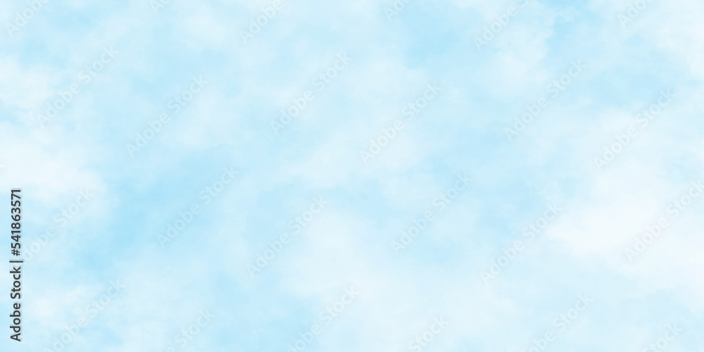 Bright painted sky blue watercolor background, Abstract blue sky with  clouds, Light blue background with watercolor, Soft cloud in the sky  background blue tone for wallpaper, graphics design. Stock Vector | Adobe