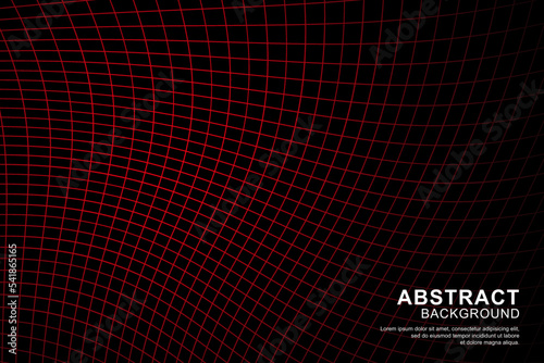 Abstract red net on black background