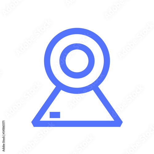 webcam cam device video line icon