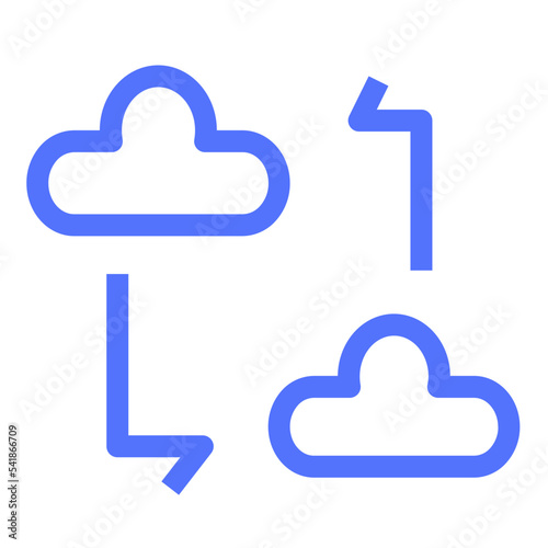 seo devices cloud storage data network line icon