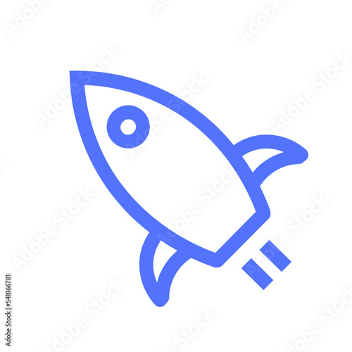 seo startup rocket business marketing line icon