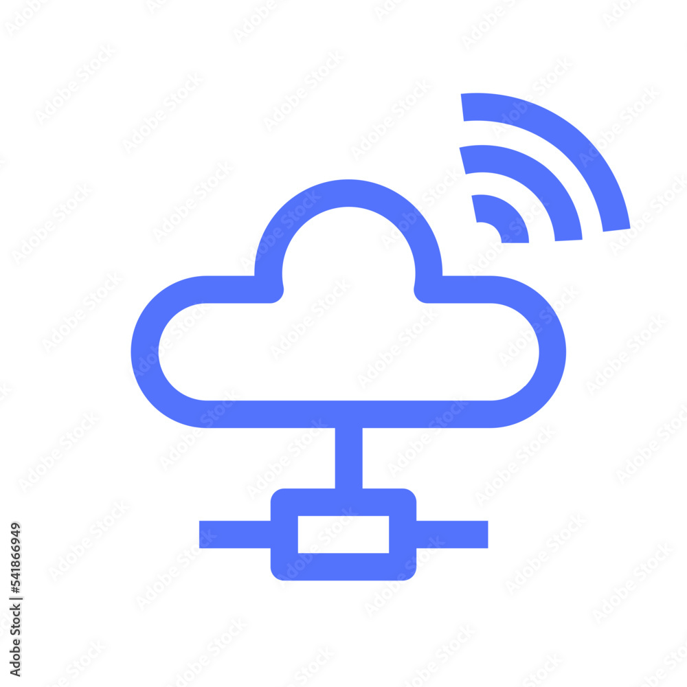storage internet of things line icon storage internet of things line icon