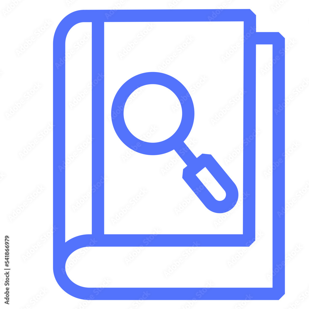 research case history book line icon research case history book line icon
