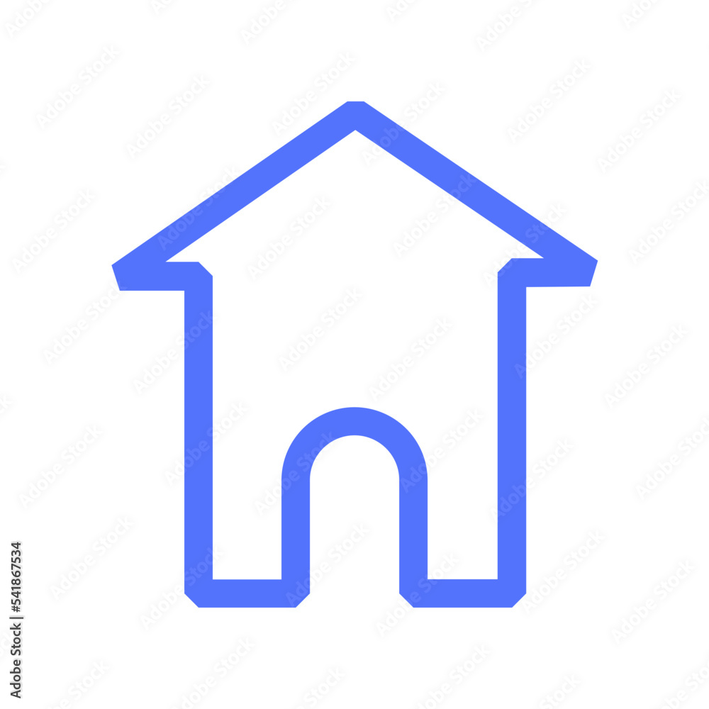 social media home house building estate line icon social media home house building estate line icon