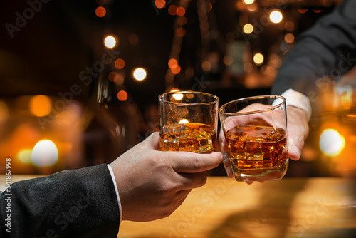 whiskey  for a friendly party in a bar or a restaurant.