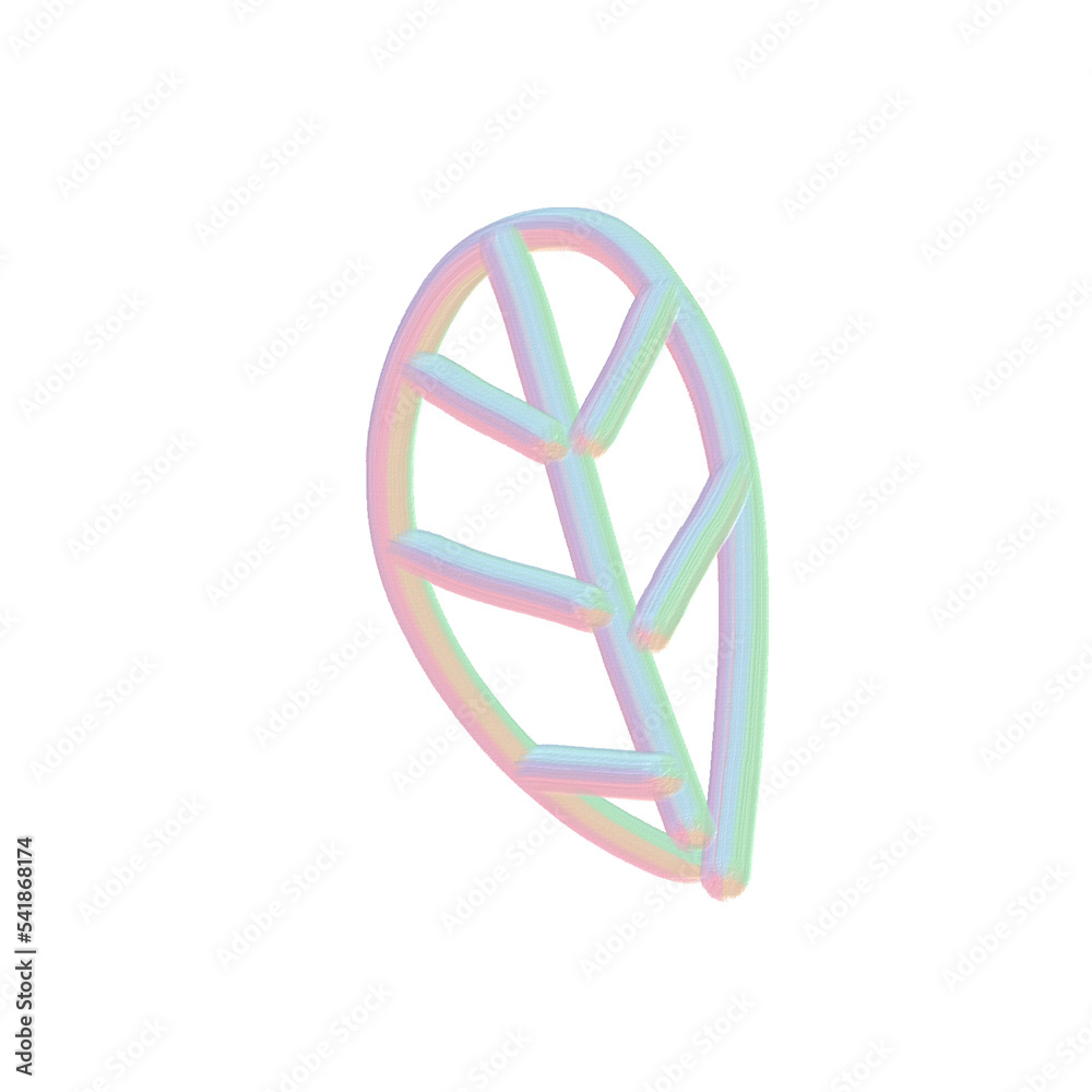 pastel oil paint cutie element leaf pastel oil paint cutie element leaf