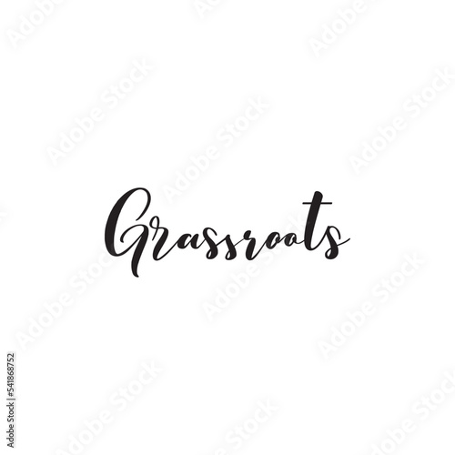 Grassroots signature logo design 
