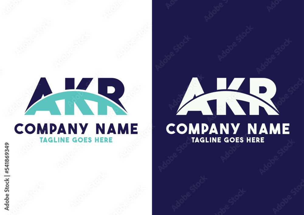 Letter AKR logo design vector template, AKR logo Stock-Vektorgrafik ...
