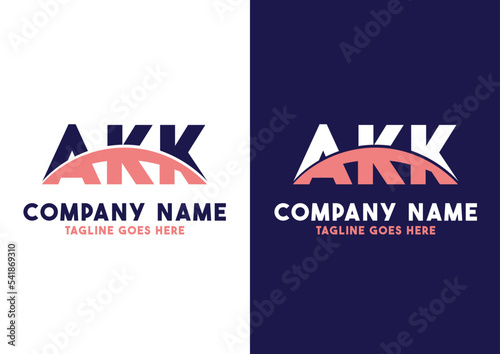 Letter AKK logo design vector template, AKK logo photo