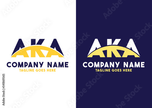 Letter AKA logo design vector template, AKA logo photo