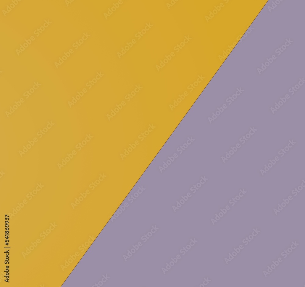 3D yellow and purple abstract colored paper background