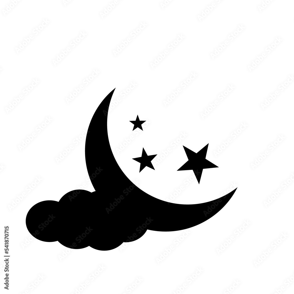 Night icon in isolated on background. symbol for your web site design Night icon logo, app, Night icon Vector illustration.

