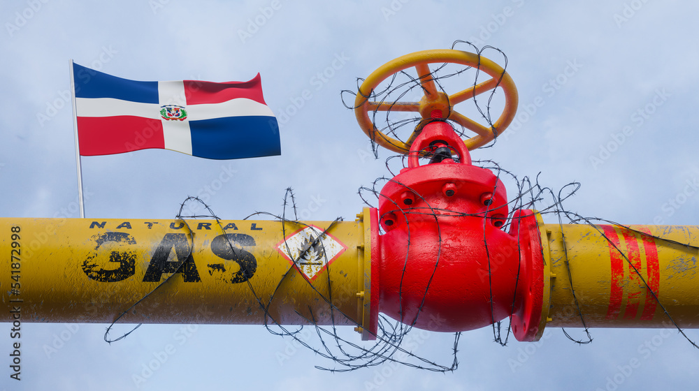 Pipe of gas Dominican Republic, Valve on the main gas pipeline