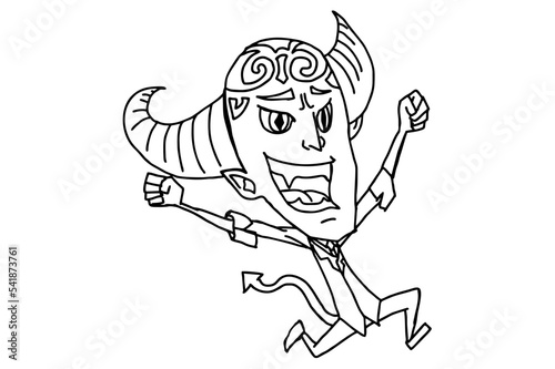 Wallpaper Mural Halloween Character - Red Satan Torontodigital.ca