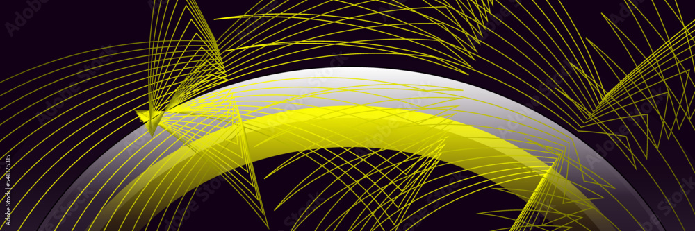Abstract black and yellow background with lines Stock Vector | Adobe Stock