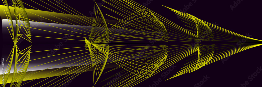 Abstract black and yellow background with lines Stock Vector | Adobe Stock