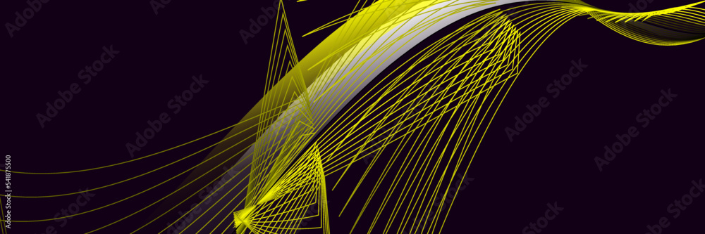 Abstract black and yellow background with lines Stock Vector | Adobe Stock